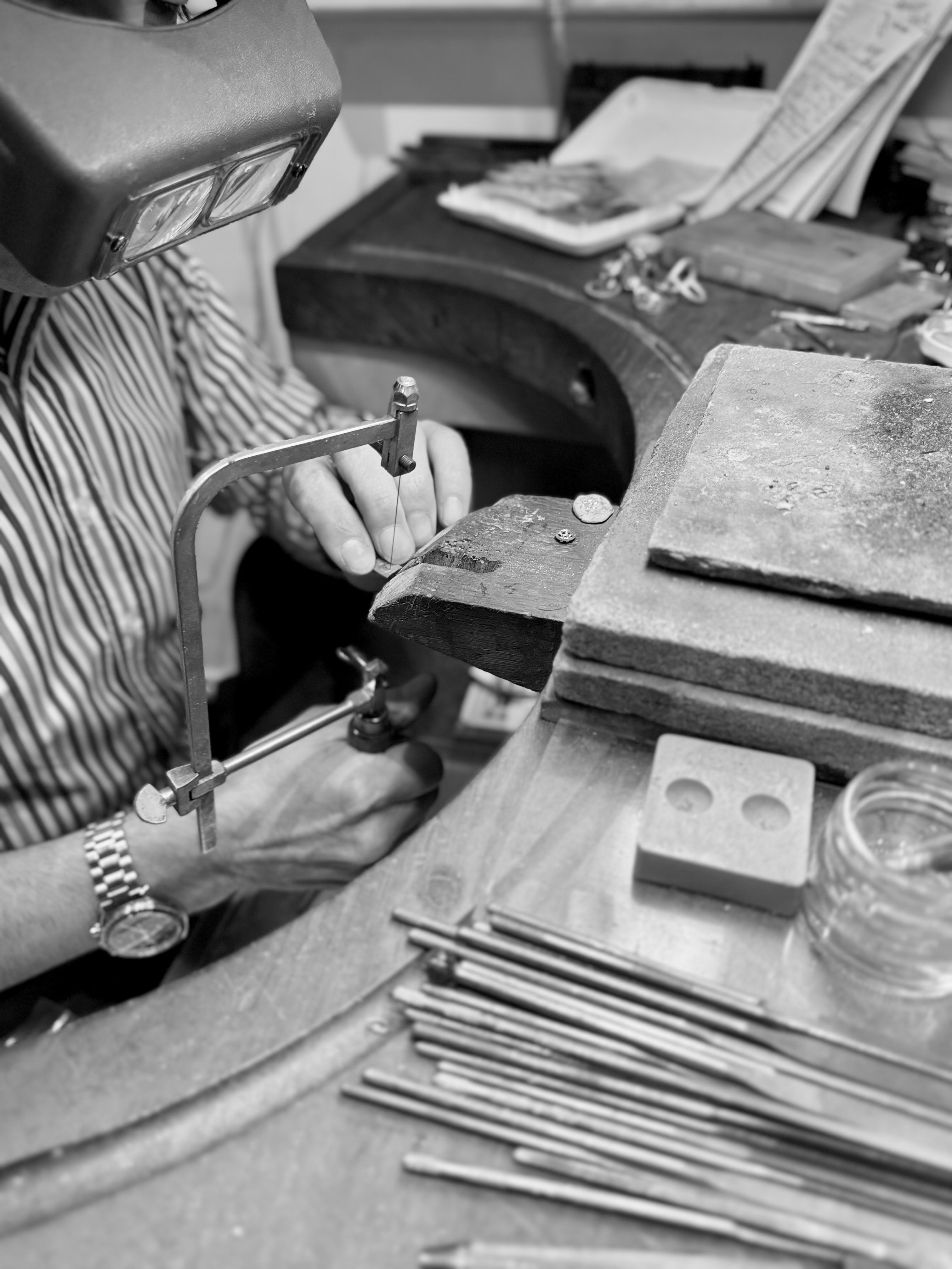 Cretion d'un bijou, diamants